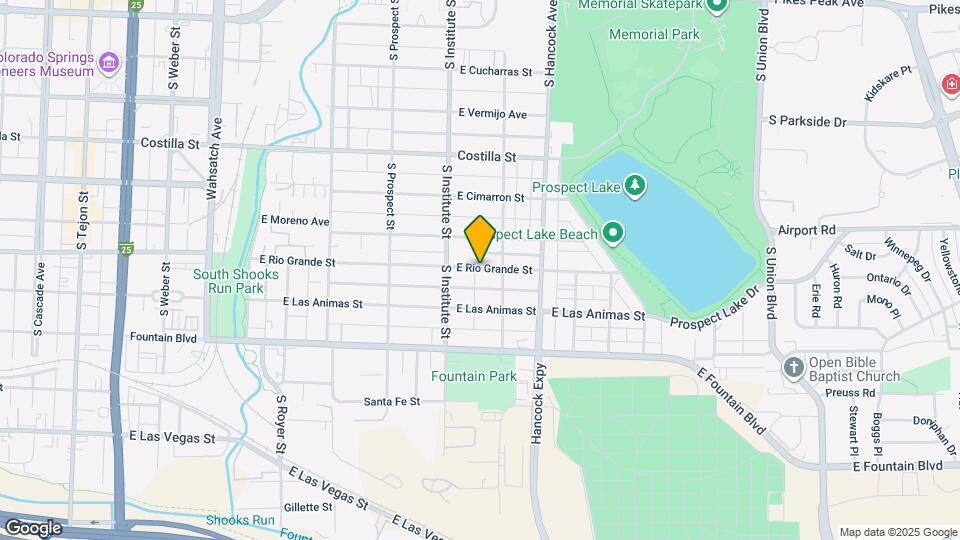 933 E Rio Grande St Map and Location Details