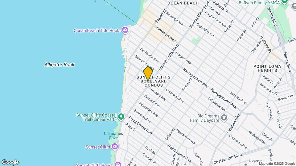 1612 Sunset Cliffs Blvd Map and Location Details