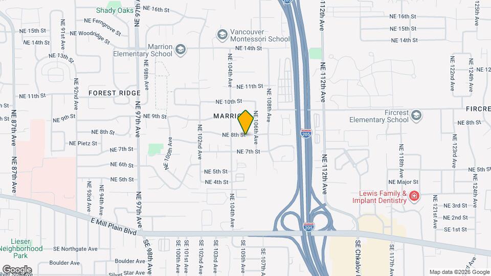 10515 NE 8th St, Unit 10515 Map and Location Details