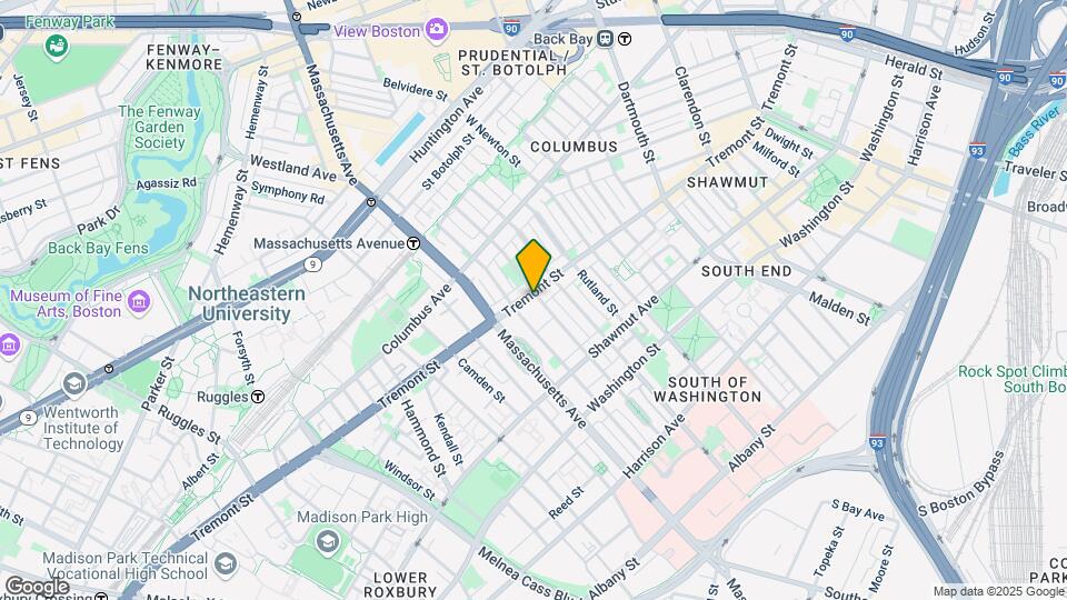 748 Tremont St Mapa y Detalles de la Ubicación