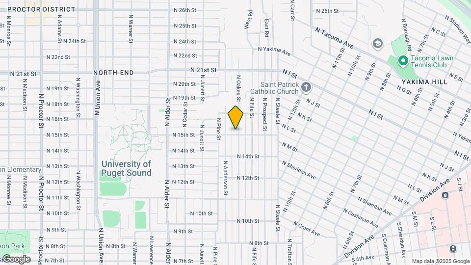 1502 N Oakes St Mapa y Detalles de la Ubicación