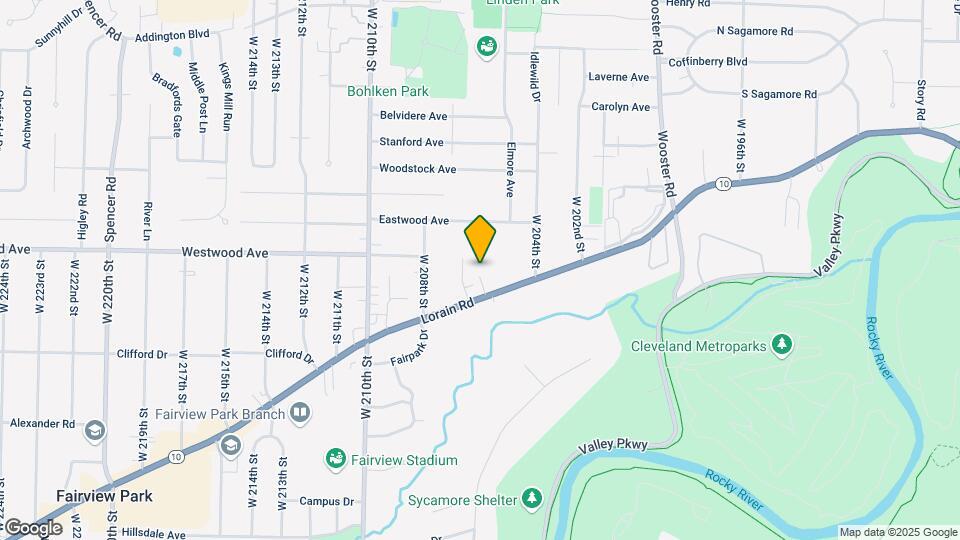 20586 Lorain Rd Map and Location Details
