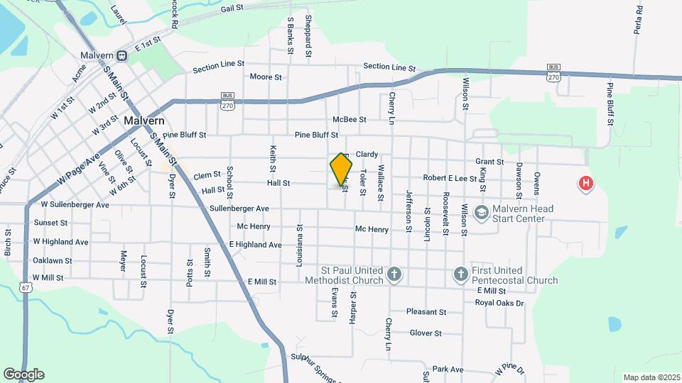 1104 Edwards St Map and Location Details