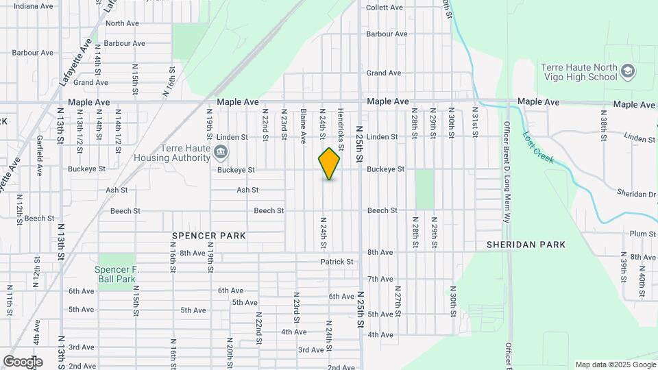 1845 N 24th St Map and Location Details