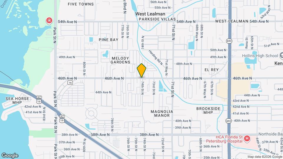 7400 46th Ave N Map and Location Details