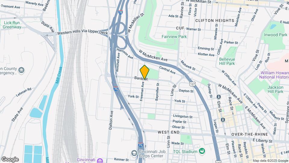 2018 Freeman Ave Map and Location Details