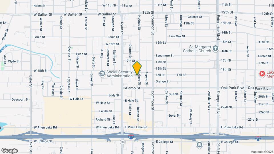 2710 Hodges St Map and Location Details