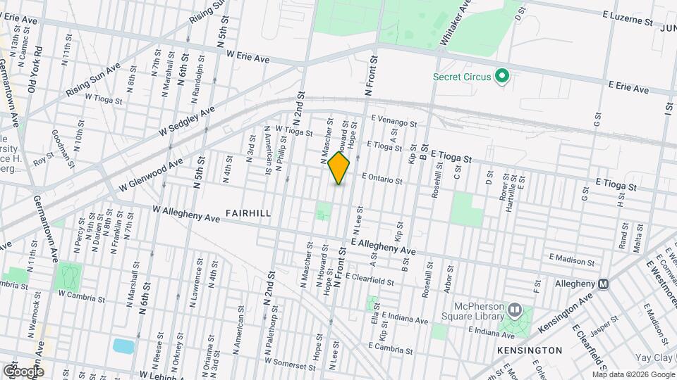 3331 N Howard St Map and Location Details