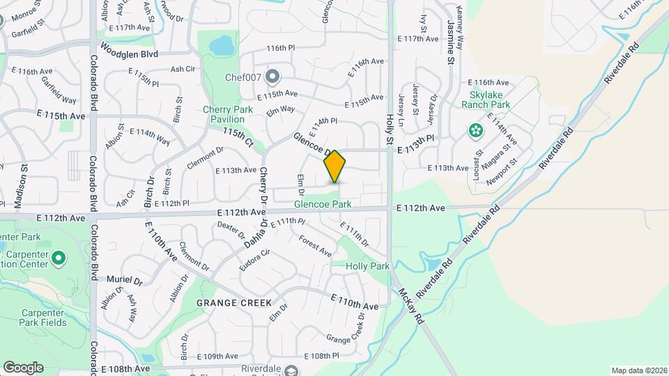 5280 E 112th Ct Mapa y Detalles de la Ubicación