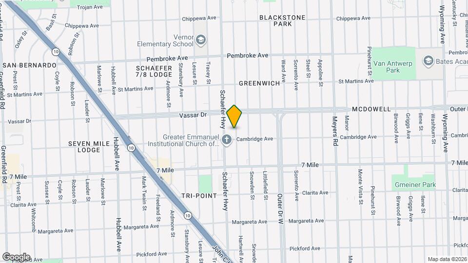 19325 Hartwell St Map and Location Details