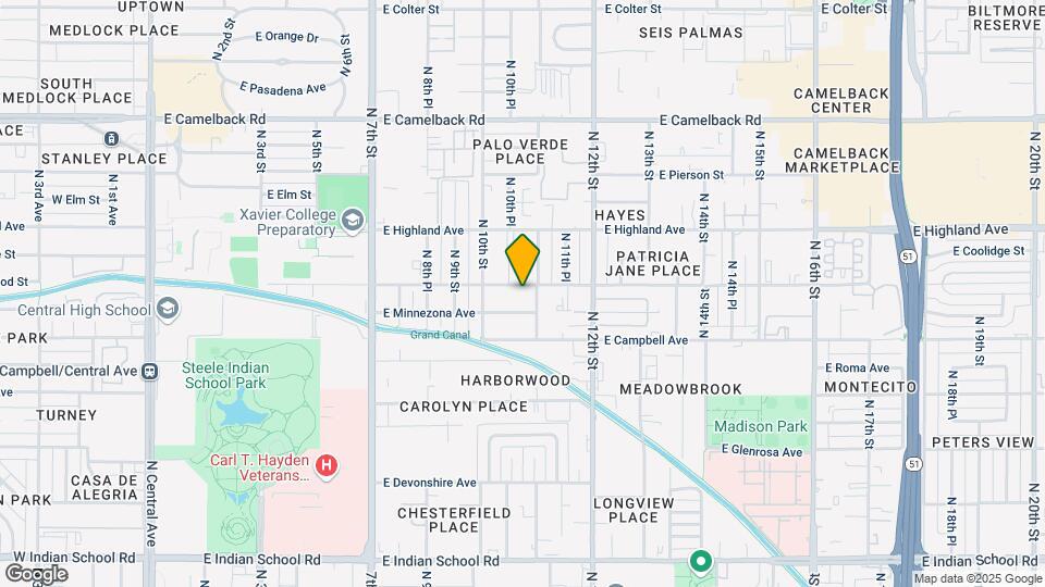 1023 E Meadowbrook Ave Map and Location Details