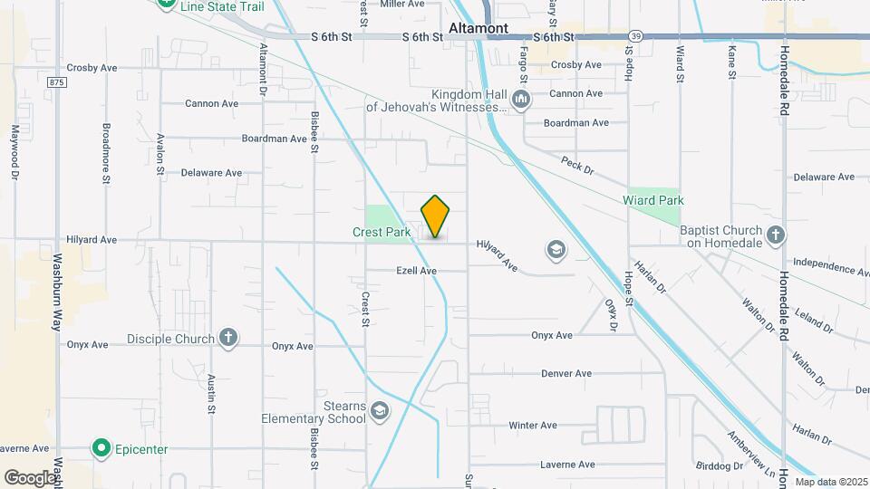 4008 Hilyard Ave Map and Location Details