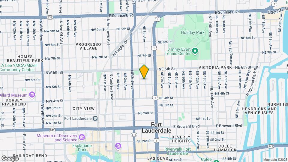 511 NE 5th Ave Map and Location Details