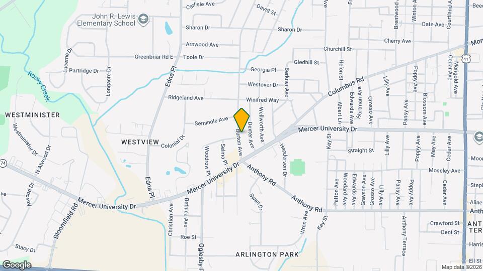 1596 Burton Ave Map and Location Details