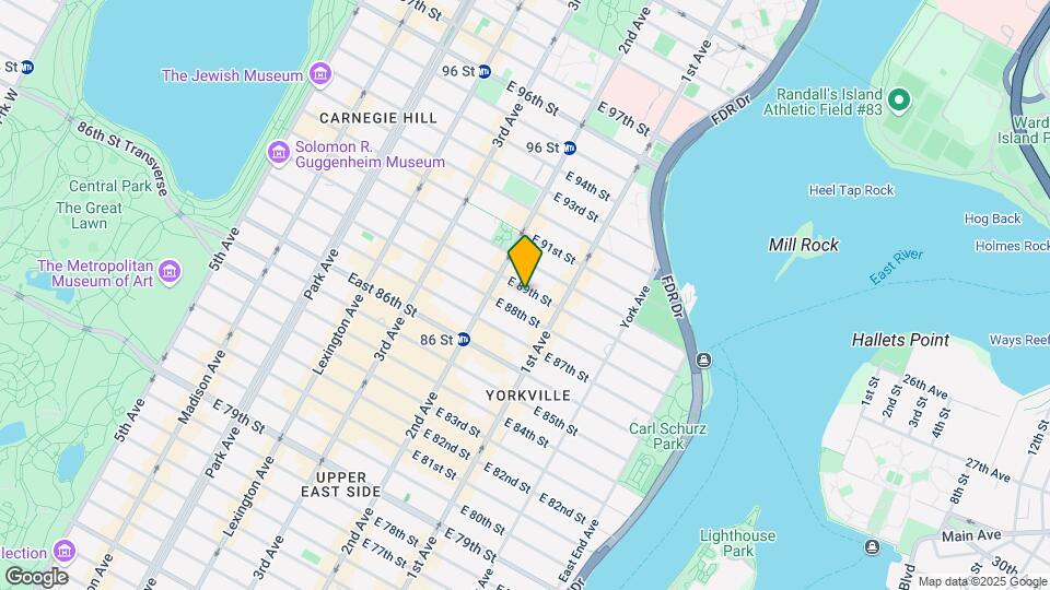 318 East 89 Street Map and Location Details