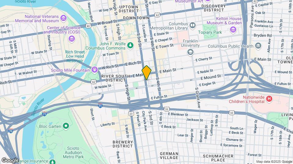 334 S 3rd St Map and Location Details