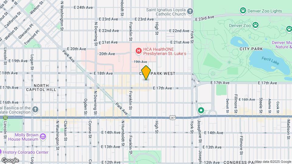 1731 Williams St Map and Location Details