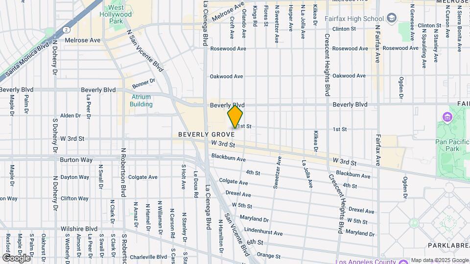 112-114 S Croft Ave Mapa y Detalles de la Ubicación