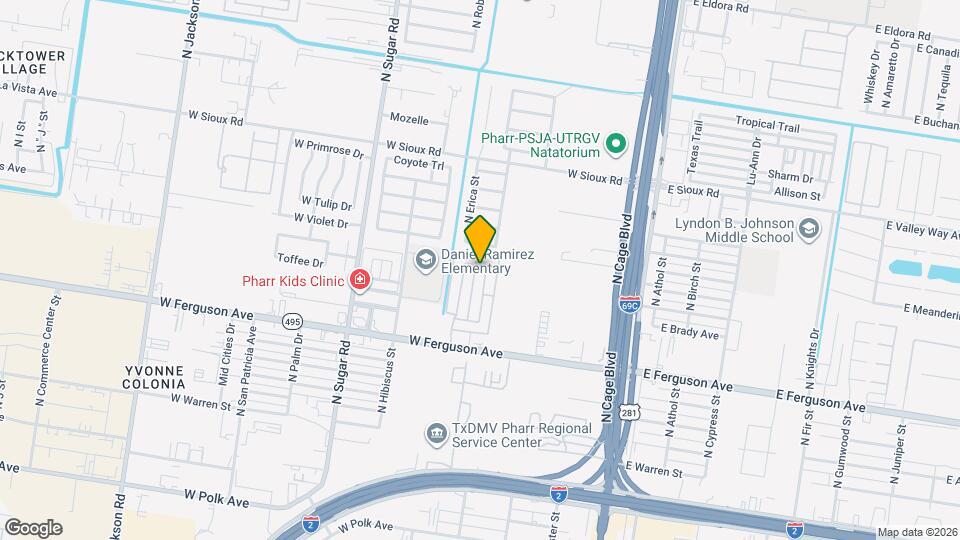 2305 N Dahlia St Map and Location Details
