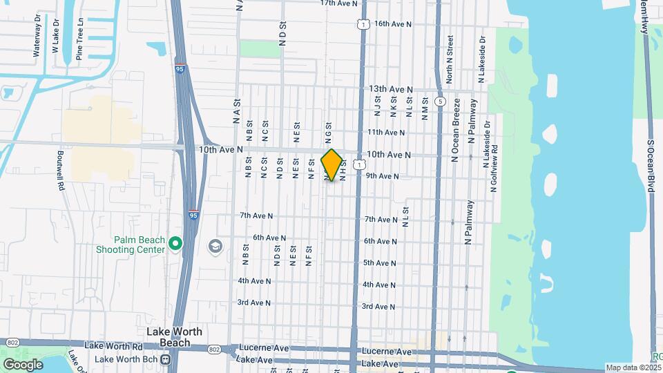 814 N G St Map and Location Details