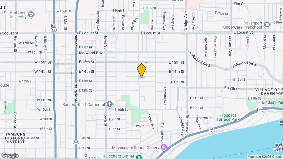 710 E 13th St Map and Location Details