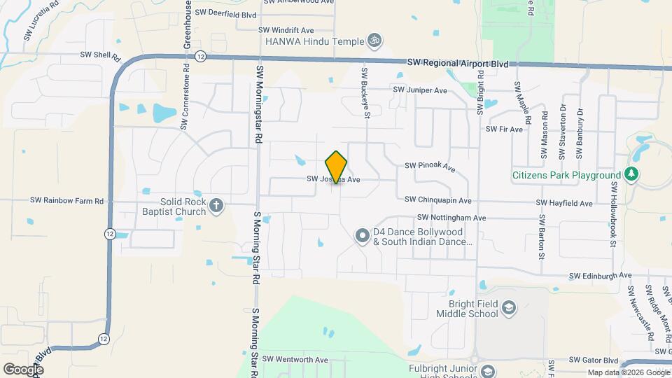 4302 SW Lilly St Map and Location Details