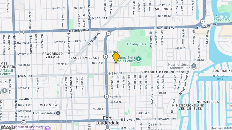 638 NE 7th Ave, Unit B Map and Location Details