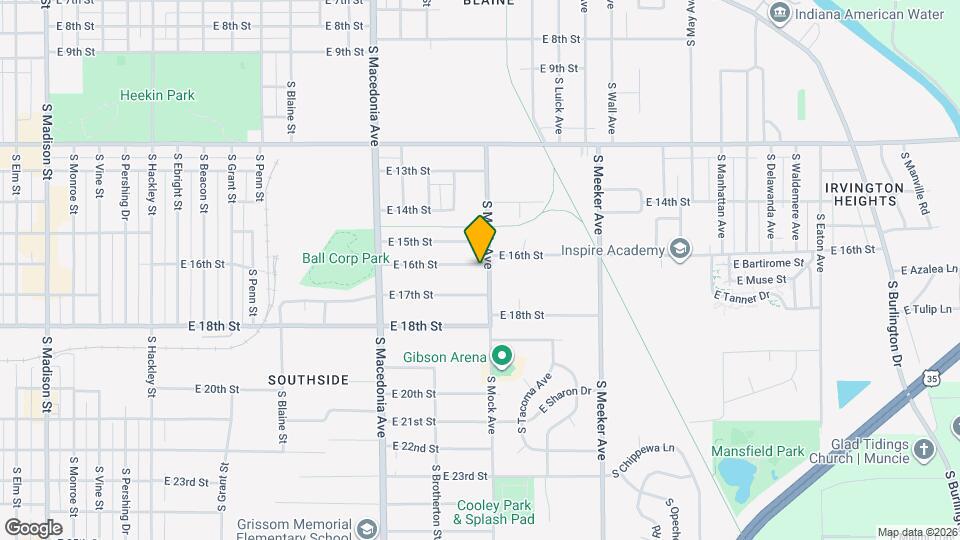 2015 E 16th St Map and Location Details