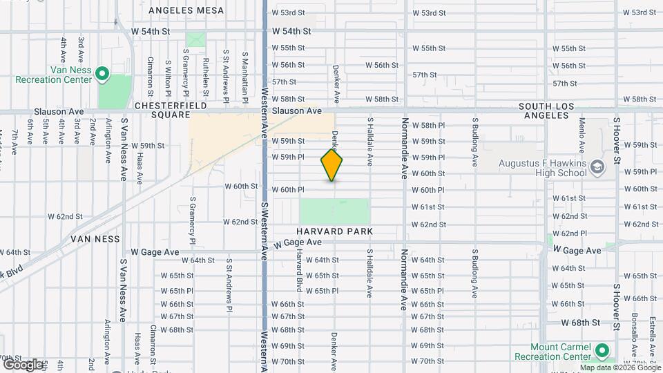1603 W 60th Pl Map and Location Details