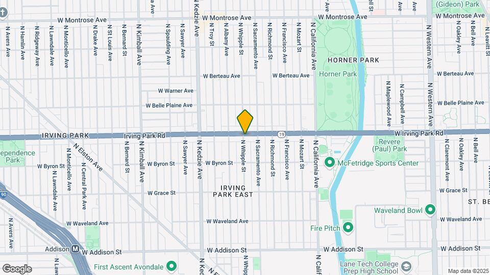 3025 W Irving Park Rd Map and Location Details