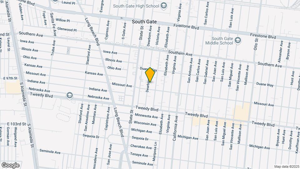 9620 Dearborn Ave Map and Location Details