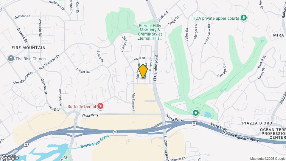 2185 Via Sonora Map and Location Details