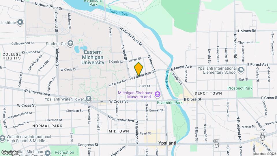 520 N Hamilton St Map and Location Details