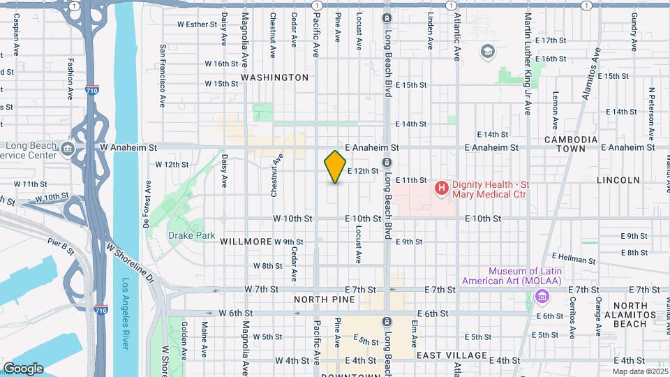 1117 Pine Ave Mapa y Detalles de la Ubicación