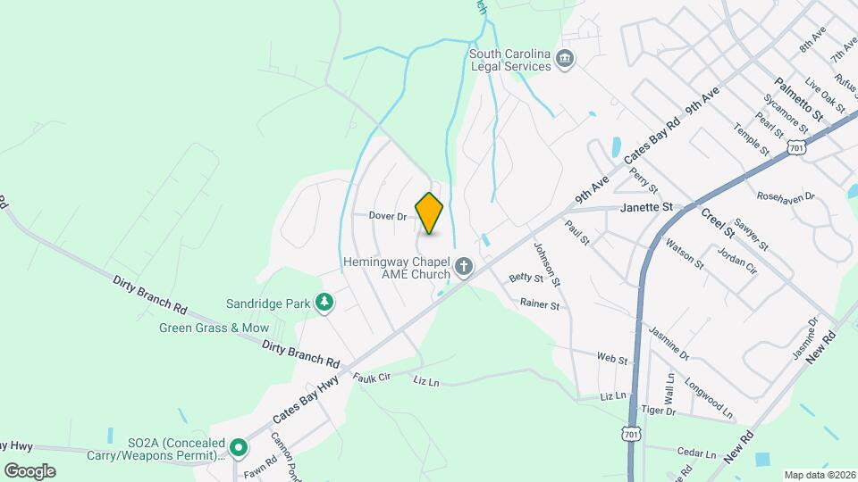 1200 Hemingway Chapel Rd Map and Location Details