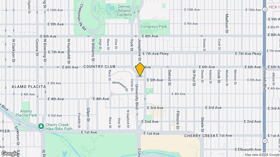 2313 E 5th Ave Map and Location Details