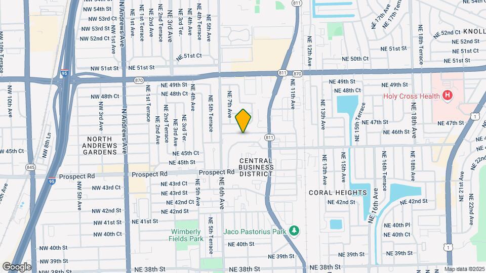 760 NE 46th Ct Map and Location Details