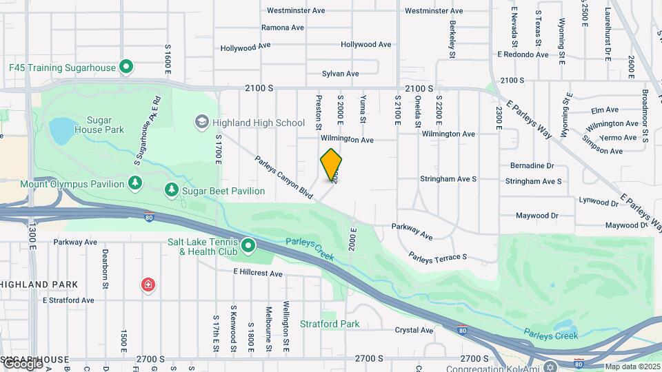 2294 S 2000 E, Unit BSMT Map and Location Details