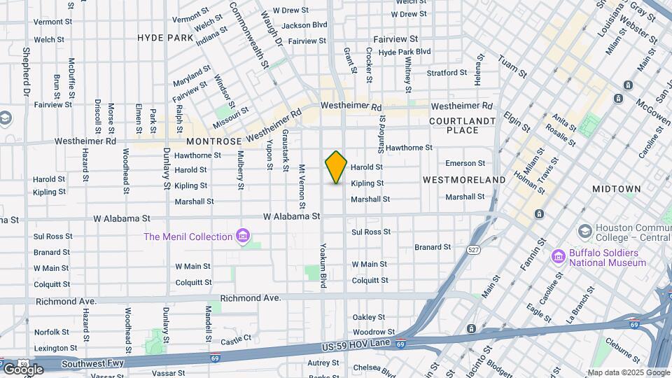 3600 Montrose Blvd, Unit 106 Map and Location Details