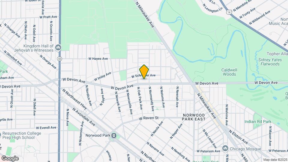 6658 W Devon Ave Map and Location Details