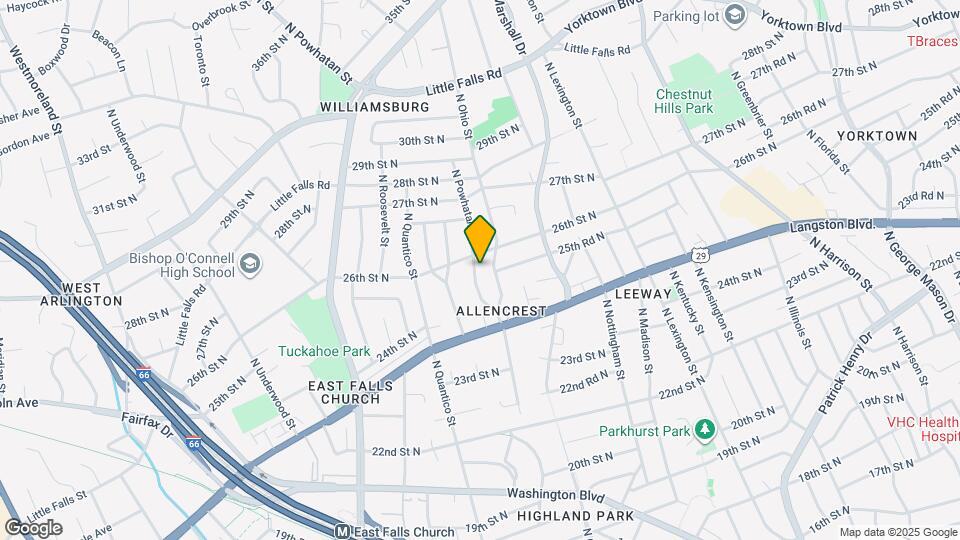 2505 N Powhatan St Map and Location Details