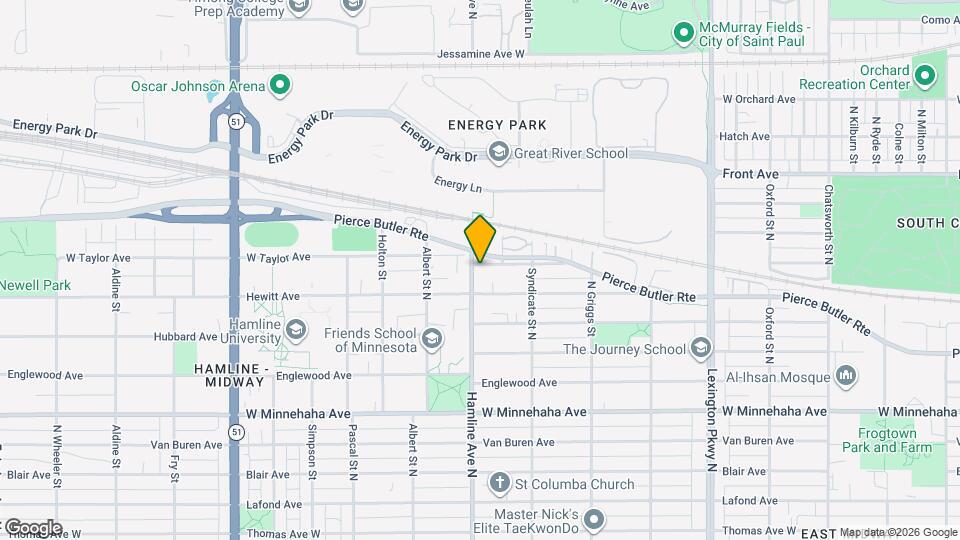 1334 W Taylor Ave Map and Location Details