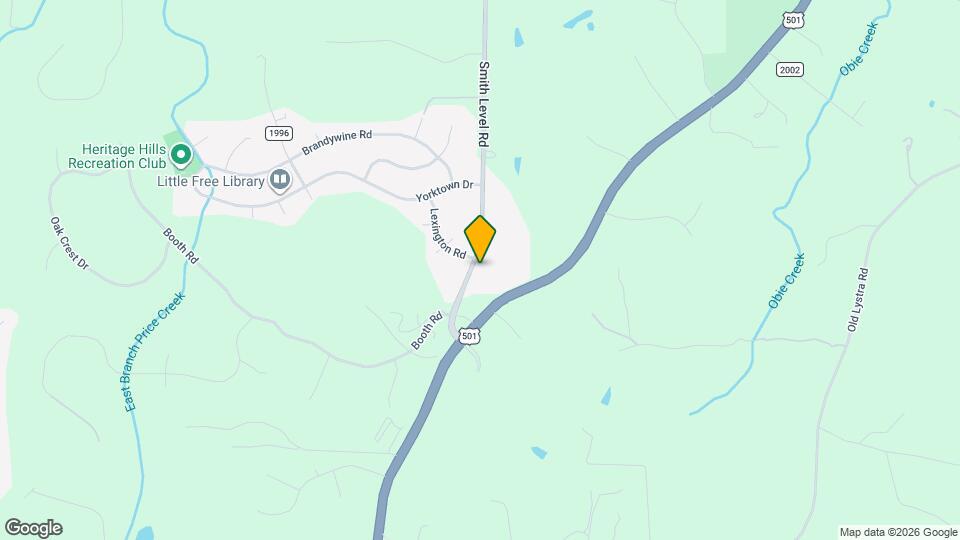 1705 Smith Level Rd Map and Location Details