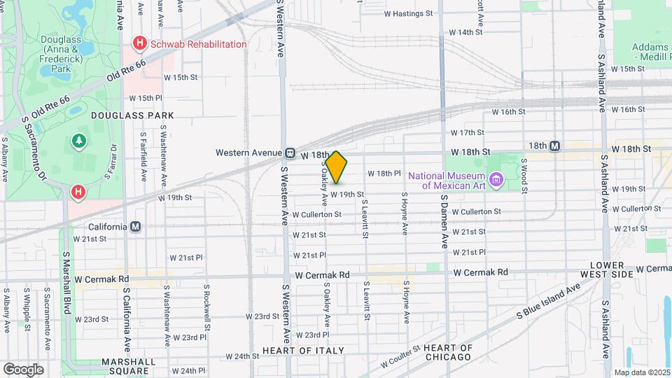 2242 W 19th St Map and Location Details