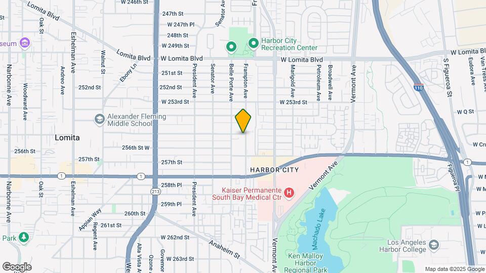 25503 Frampton Ave Mapa y Detalles de la Ubicación