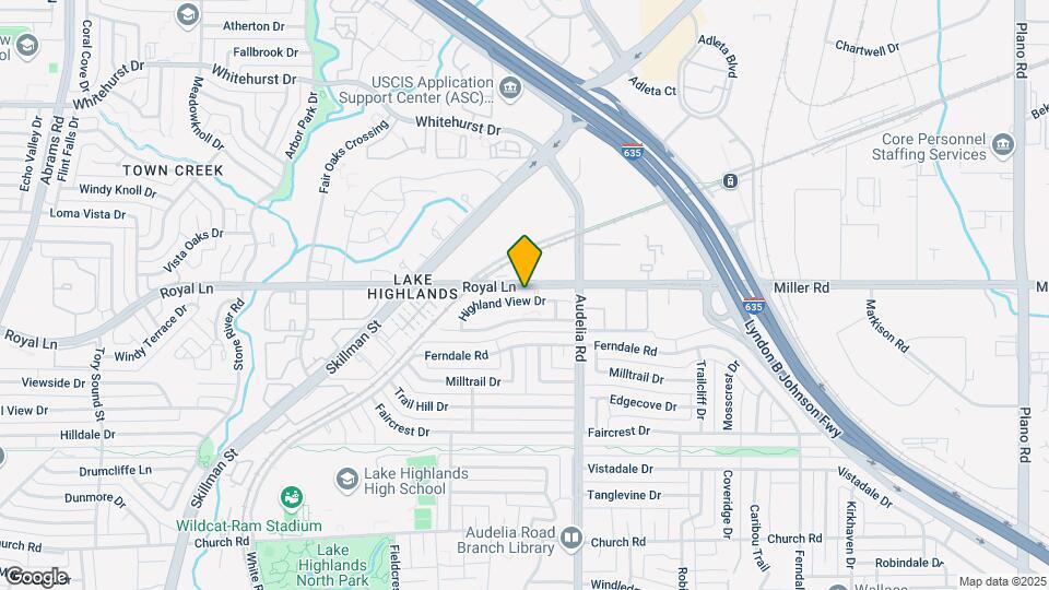 9625 Highland View Dr Map and Location Details