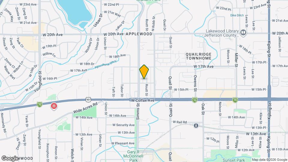 11545 W 16th Ave Map and Location Details