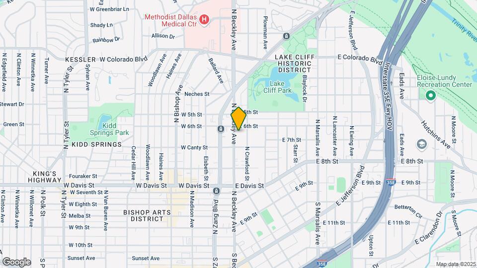 826 N Beckley Ave Map and Location Details