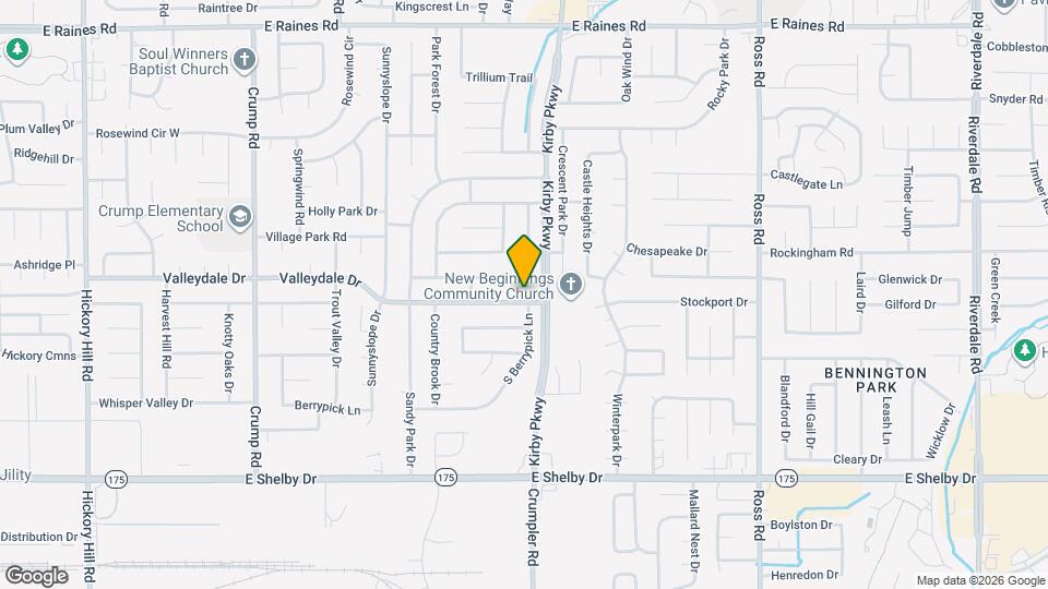 6428 Valleydale Dr Map and Location Details