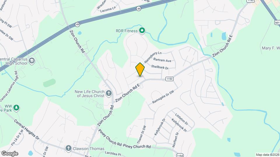 597 Bloomover St Map and Location Details